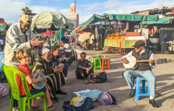 explore marrakech medina with kids